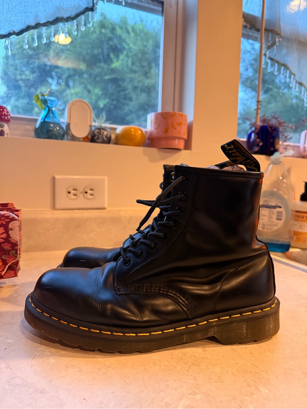 Dr. Martens Lace-Up Combat Boots, barely worn